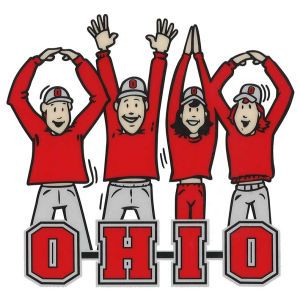 Ohio State Buckeyes People Static Cling