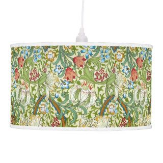 William Morris Garden Lily Wallpaper Pendant Lamp