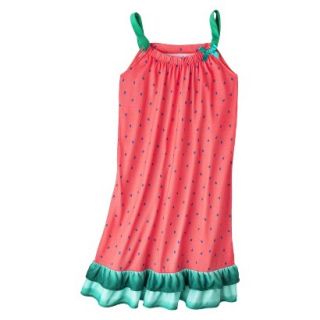 St. Eve Infant Toddler Girls Watermelon Strapless Nightgown   Coral 2T