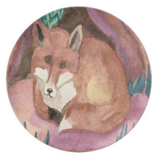 Red Fox Dinner Plate