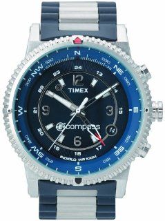 Timex Men's T49531 Expedition E Instruments E Compass Blue Stainless Steel Bracelet Watch Timex Watches