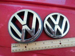 Vw Passat Grille and Rear Emblem Badge Nameplate 85 92 Decal Logo Front Nose Mk2 90 1hm 853 601 B Volkswagen Jetta Trunk Emblem 1h5 853 630 SET 