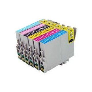 6PK Epson T078(1PK T0781 1PK T0782 1PK T0783 1PK T0784 1PK T0785 1PK T0786) Replacement Ink Cartridges for Epson Stylus Photo R260 R280 R380 RX580 RX595 RX680 by PRITOP
