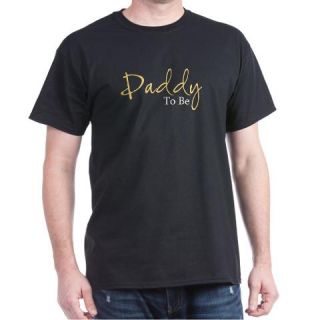  Daddy To Be (Yellow Script) Dark T Shirt