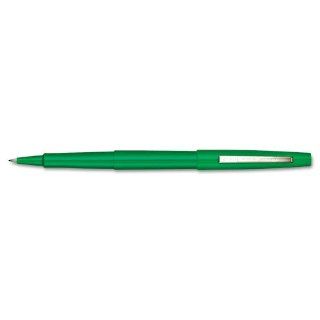 Point Guard Flair Porous Point Stick Pen, Green Ink, Medium, Dozen, Sold as 1 Dozen 