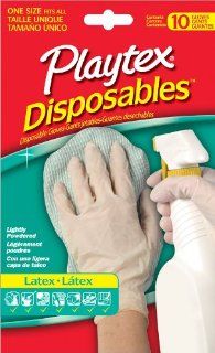 Playtex All Purpose Latex Disposable Gloves 10, 18 Pack Health & Personal Care