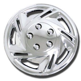 TuningPros WSC 602C14 Chrome Hubcaps Wheel Skin Cover 14 Inches Silver Set of 4 Automotive