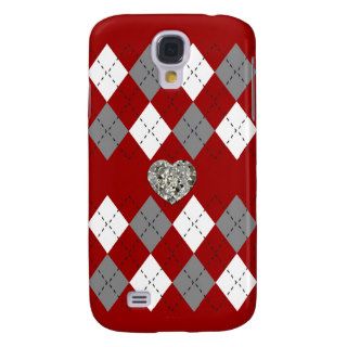 Argyle Diamond Heart Case Galaxy S4 Covers