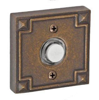 Fusion Hardware BEL E4 MDB Sonoma Collection Doorbell, Medium Bronze, 1 Pack   Doorbell Push Buttons  