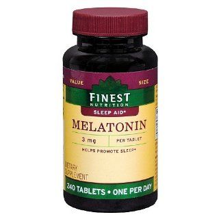 Finest Nutrition Melatonin 3mg Tablets 240 ea Health & Personal Care