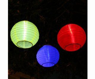 Chinese Solar Lantern  Mixed Case for Individual Sale Red, Yellow, Blue   Landscape Path Lights  