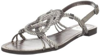 DV by Dolce Vita Women's Dugan Slingback Sandal, Dark Silver, 7.5 M US Shoes