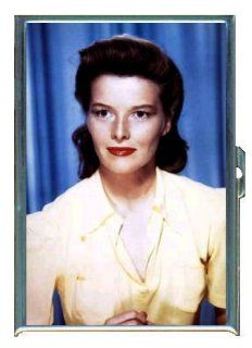 Katharine Hepburn Color Image Double Sided Cigarette Case, ID Holder, Wallet with RFID Theft Protection