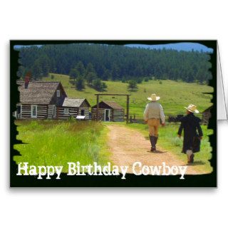 Homestead Cowboy Birthday Card