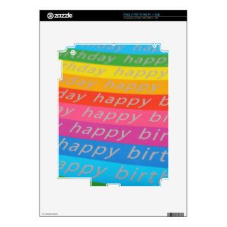 Happy Birthday Background iPad 2 Skin