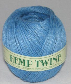 1mm 20# Hemp Twine Cording 100% Natural Organic   20# 1mm approx. 410ft  COLOR LIGHT BLUE  Other Products  