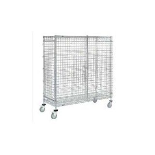 Nexel® Wire Security Storage Truck 36 X 18 X 69 With Brakes 1200 Lb. Cap.   Office Products  