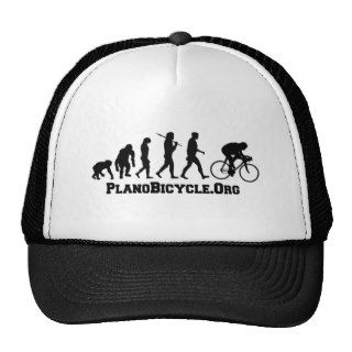 Cycling evolution College Style PlanoBicycle Logo Mesh Hats