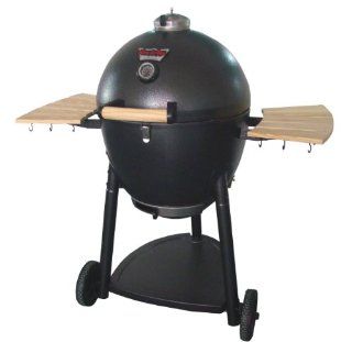 Char Griller 16619 Kamado Kooker Charcoal Barbecue Grill and Smoker, Black (Discontinued by Manufacturer)  Freestanding Grills  Patio, Lawn & Garden
