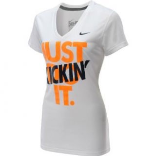 Nike Just Kickin It Women's T Shirt WHITE Clothing