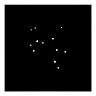 Constellation Sagittarius by Leslie Peppers Print