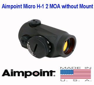 Aimpoint Micro H 1 2 MOA Red Dot Sight Without Mount   Red Dot And Laser Sights  Sports & Outdoors