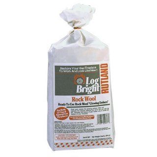 Rutland 587 Bright Rock Wool for Gas Log   Gas Fireplace Embers Ventless