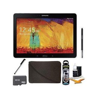 Galaxy Note 10.1 Tablet 2014 Edition (32GB, WiFi, Black) 32 GB Accessory Bundle. Bundle Includes Tablet PC, 32 GB Micro SD Memory Card, Noise Isolation In Ear Earbuds, 10" Sleeve for Tablets, Universal Touch Screen Stylus Pen, and 3pc. Lens Cleaning K