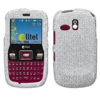 Hard Plastic Snap on Cover Fits Samsung R350 R351 Freeform Silver Full Diamond/Rhinestone MetroPCS (does not fit Samsung R360 Freeform II) Cell Phones & Accessories