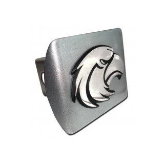 University of Southern Mississippi Golden Eagles "Brushed Silver with Chrome "Eagle" Emblem" NCAA College Sports Trailer Hitch Cover Fits 2 Inch Auto Car Truck Receiver Automotive
