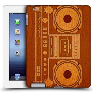 Head Case Designs Boombox Wooden Gadgets Hard Back Case Cover for Apple iPad 3 iPad with Retina Display Cell Phones & Accessories
