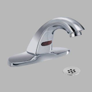 Delta Faucet 591 HGMHDF Electronics, Battery Operated Electronic Lavatory Faucet, Chrome   Touchless Bathroom Sink Faucets  