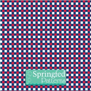 CHECKERED PATTERN Red, White & Blue Craft Vinyl 3 Sheets 6x6 for Vinyl Cutter 