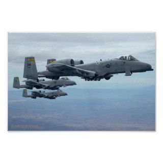 Three A10's in  Formation Print