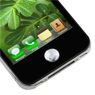 CommonByte HOME BUTTON STICKER FOR APPLE IPHONE 4 4S 4G 3G 3GS BLING CLEAR DIAMOND CRYSTAL Cell Phones & Accessories