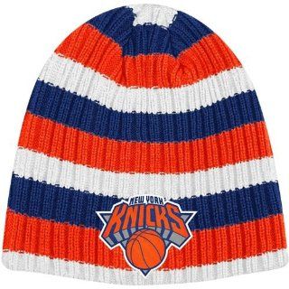New York Knick hat  New York Knicks Knit Scully Hat   Royal Blue/Orange  Sports Fan Apparel  Sports & Outdoors