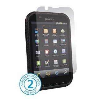 Pantech Pocket P9060 P 9060 Cell Phone HD Anti Glare Clear Transparent Screen Shield Guard Cover   INCLUDES 2 PROTECTORS Cell Phones & Accessories