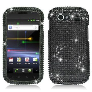 Hard Plastic Snap on Cover Fits Samsung i9020 Nexus S Black Full Diamond T Mobile, Sprint (does not fit HTC Nexus One) Cell Phones & Accessories