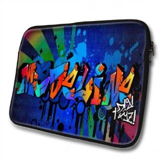 "Graffiti Names" designed for Madeline, Designer 14''   39x31cm, Black Waterproof Neoprene Zipped Laptop Sleeve / Case / Pouch. Cell Phones & Accessories