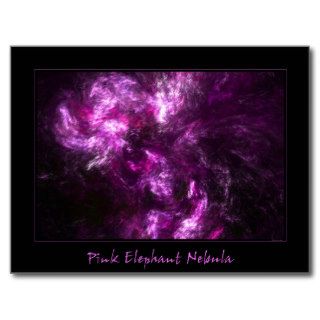 Pink Elephant Nebula Postcards