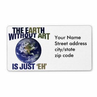 The Earth without Art Shipping Labels