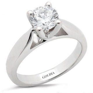 Cathedral Four Prong Solitaire Diamond Engagement Ring Jewelry