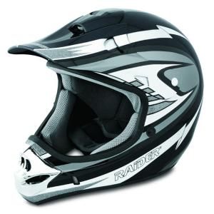 Raider Small Adult Silver MX 3 Helmet 24 273