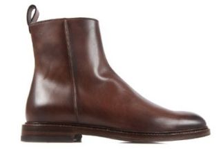Gucci men's genuine leather ankle boots betis brown US size 8 298784 BLM00 2140 Shoes