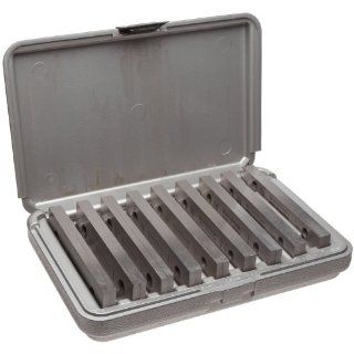 Brown & Sharpe 599 921 4 Steel Parallel Set, 9 Pairs, 6" Long, 1/4" Wide With Case Precision Measurement Products