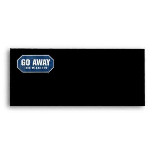 Grunge 'Go Away' sign   Envelope