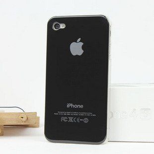 Apple iPhone 4 and 4S black snap on case with Clear Side for AT&T Verizon Sprint Cell Phones & Accessories