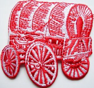 NCAA Oklahoma SOONERS Wagon 2" Tall Embroidered PATCH 