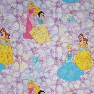 44" Wide Fabric Disney Princess Packed in Purple Flower Fabric By the Yard  Other Products  