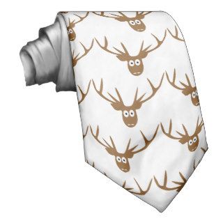 deer head antler neck ties